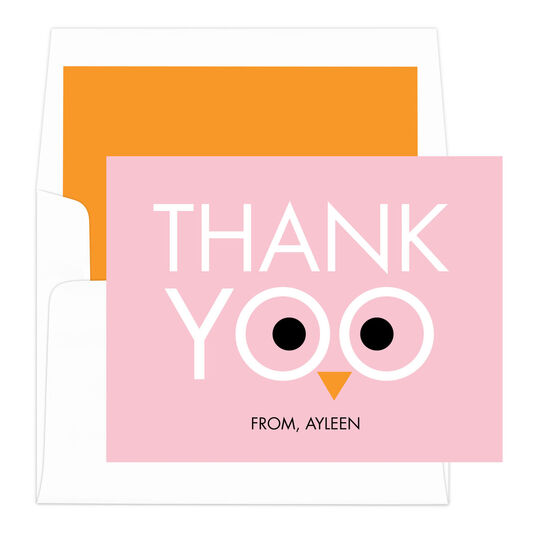 Children's Thank Yoo Folded Note Cards